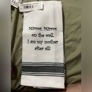 Mirror mirror dish towel